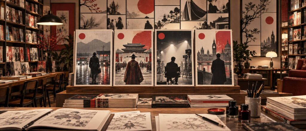 Illustration éditoriale du sujet : Byung-hun Lee: Il brillante talento del cinema coreano