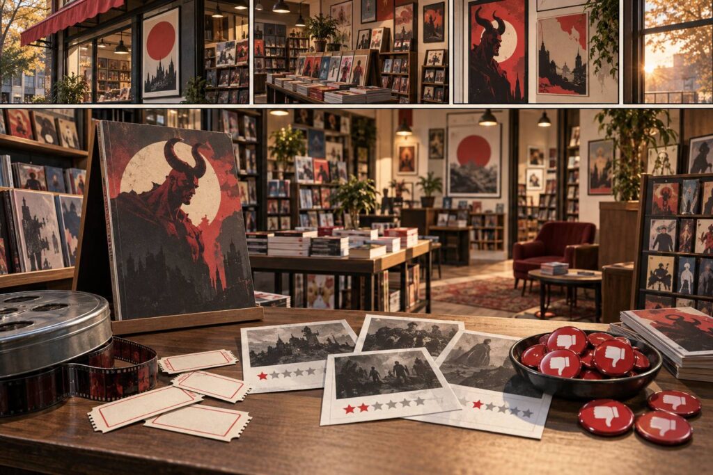 Illustration éditoriale du sujet : Il nuovo capitolo di Hellboy: un flop che delude le aspettative