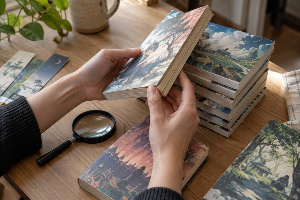 Plan de détail illustrant le sujet de l'article : Comprare manga usati: come riconoscere un buon lotto
