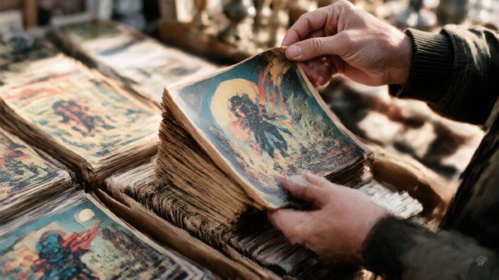 Illustration de détail sur le sujet : Mercatini dell’usato per fumetti: come selezionare la merce