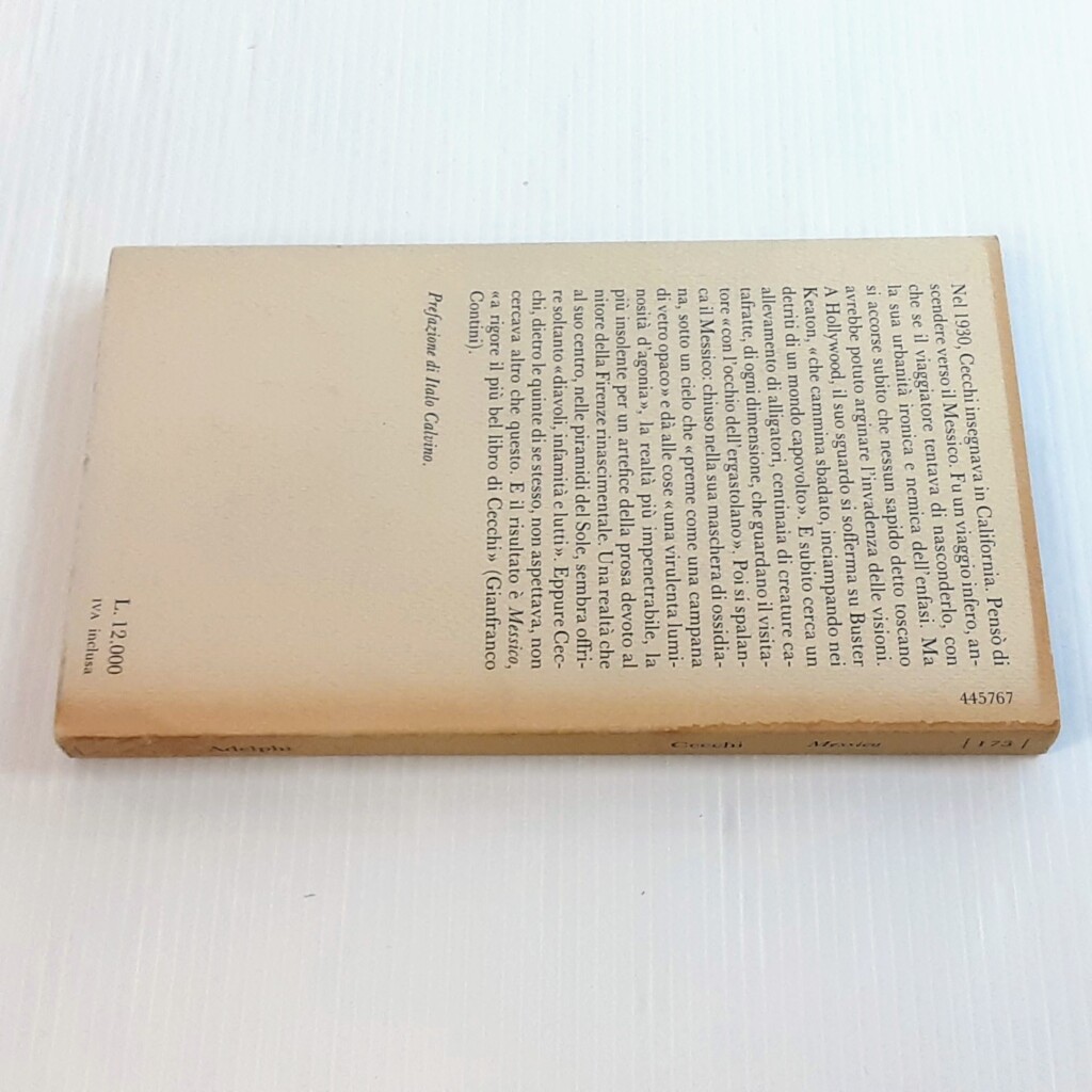 Messico - Emilio Cecchi - Libro Adelphi 1985, Piccola biblioteca Adelphi