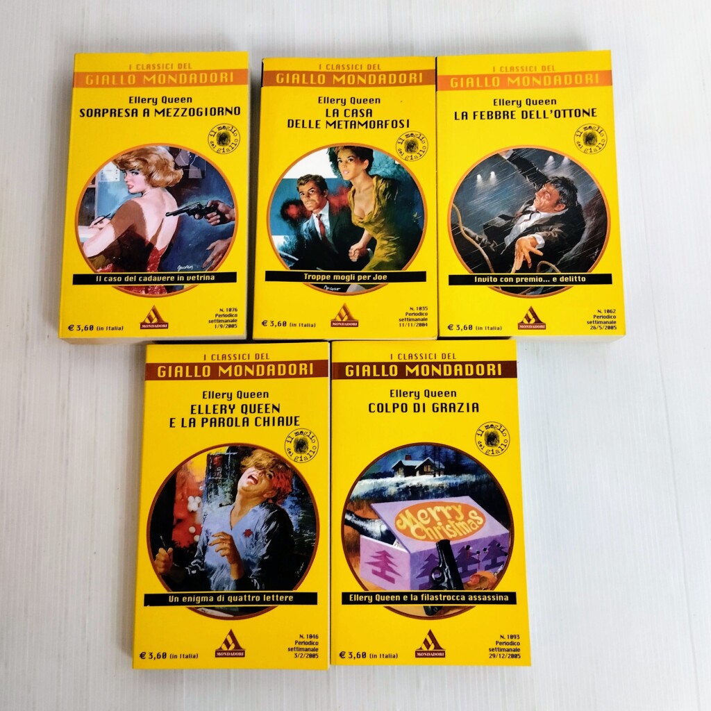 LOTTO 5 LIBRI HELLERY QUEEN IL MEGLIO DEL GIALLO MONDADORI – TITOLI  DESCRIZIONE – RetroForce